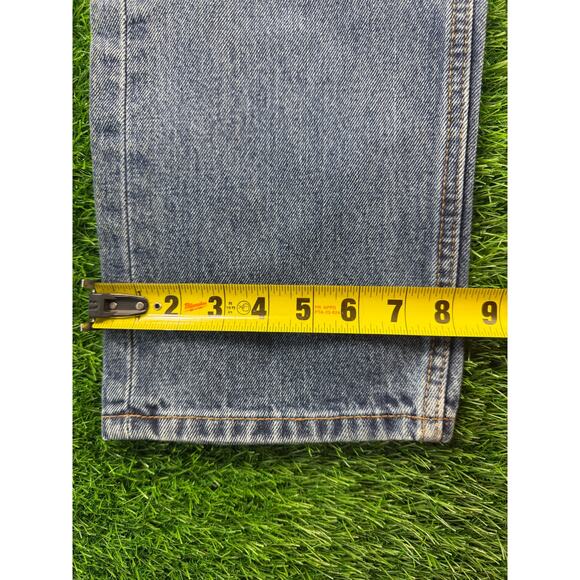 Levi’s 505 Mens Straight Leg Denim Jeans Medium Wash Distressed W38 L30 Mid Rise - Picture 10 of 13